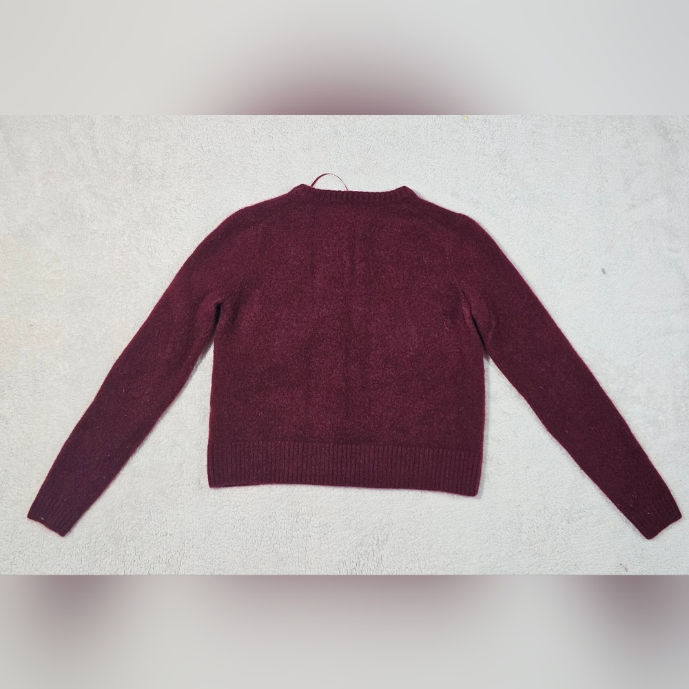 Zara 100% wool round neck, long-sleeve jacket. Front button closure - Picture 11 of 12